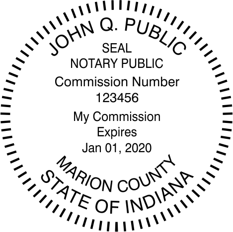 Professional Round Notary Stamp – Lewis Training Online