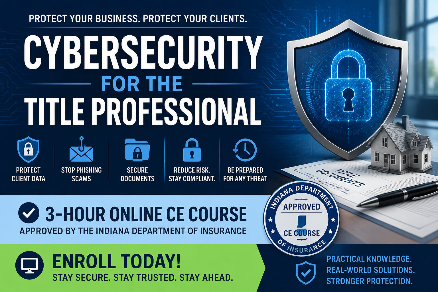 Cybersercurity for the Title Professional 3-Hour Approved Title CE Online Course